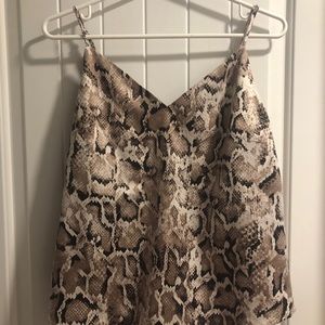 Satin Like Snake Print Tank from Dynamite